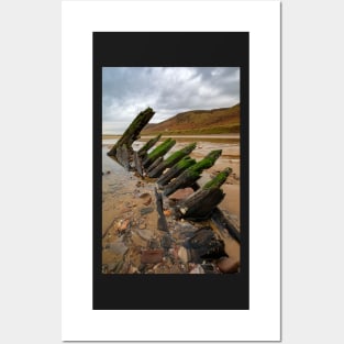 The Helvetia Wreck, Rhossili Bay Posters and Art